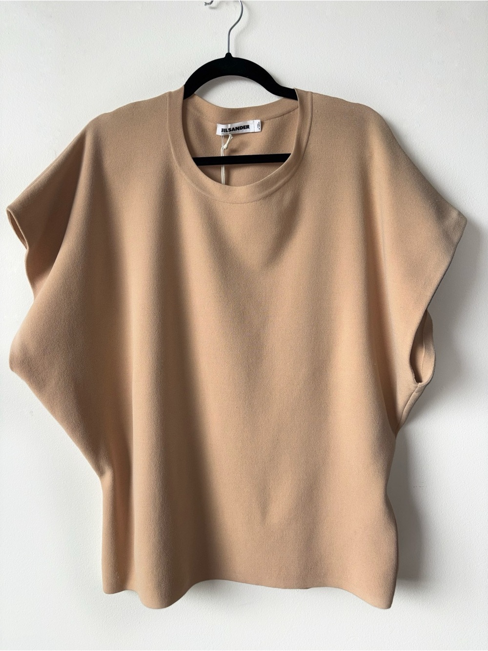 Jil Sander Camel Boxy Sleeveless Top